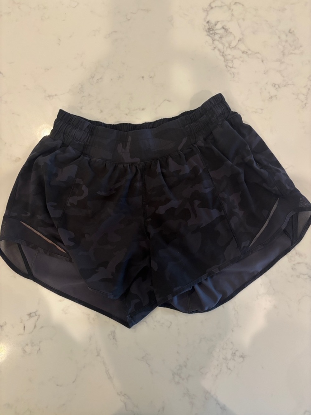 lululemon athletica Black Camo Running Shorts